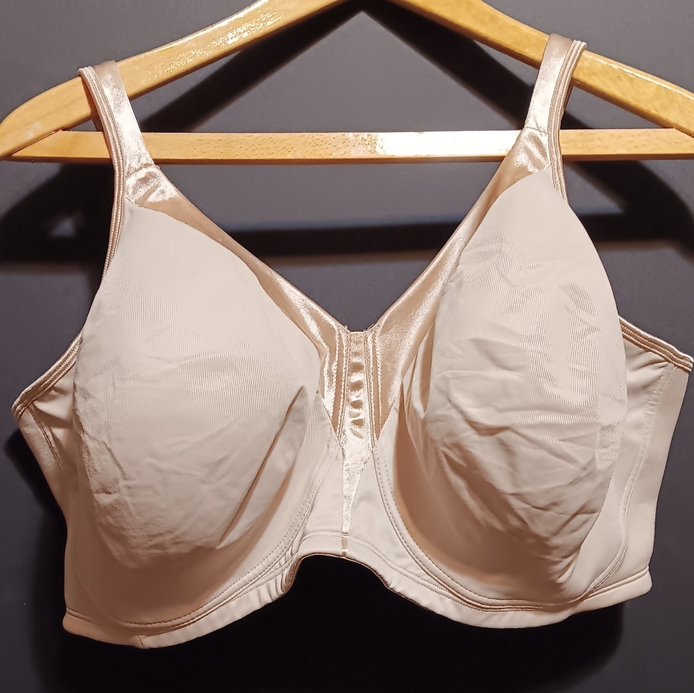 Playtex 4803 48 DDD comfort bra wide strap adjustable quad J Hook underwire